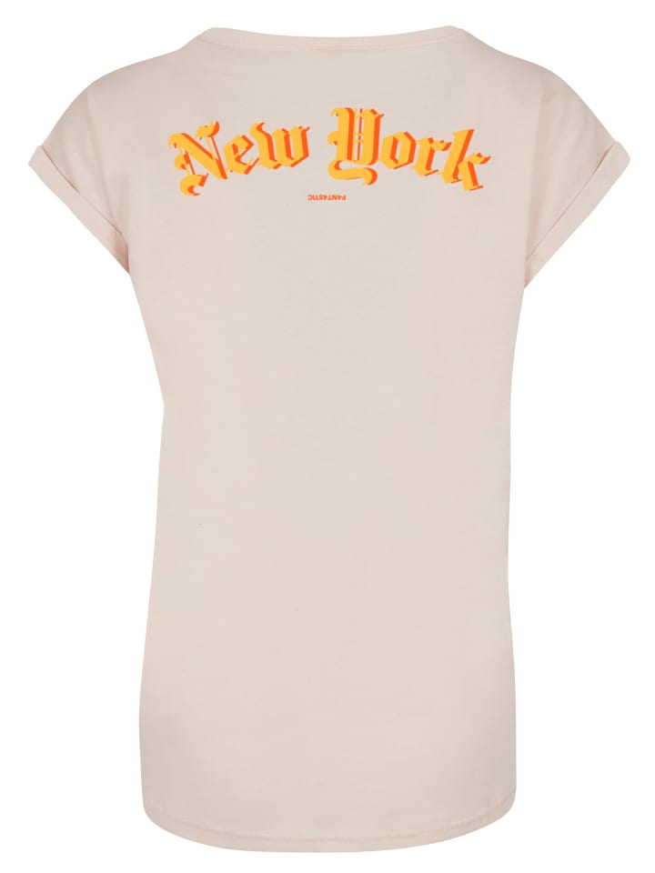 

F4NT4STIC Футболка New York Orange с коротким рукавом, цвет белый песок