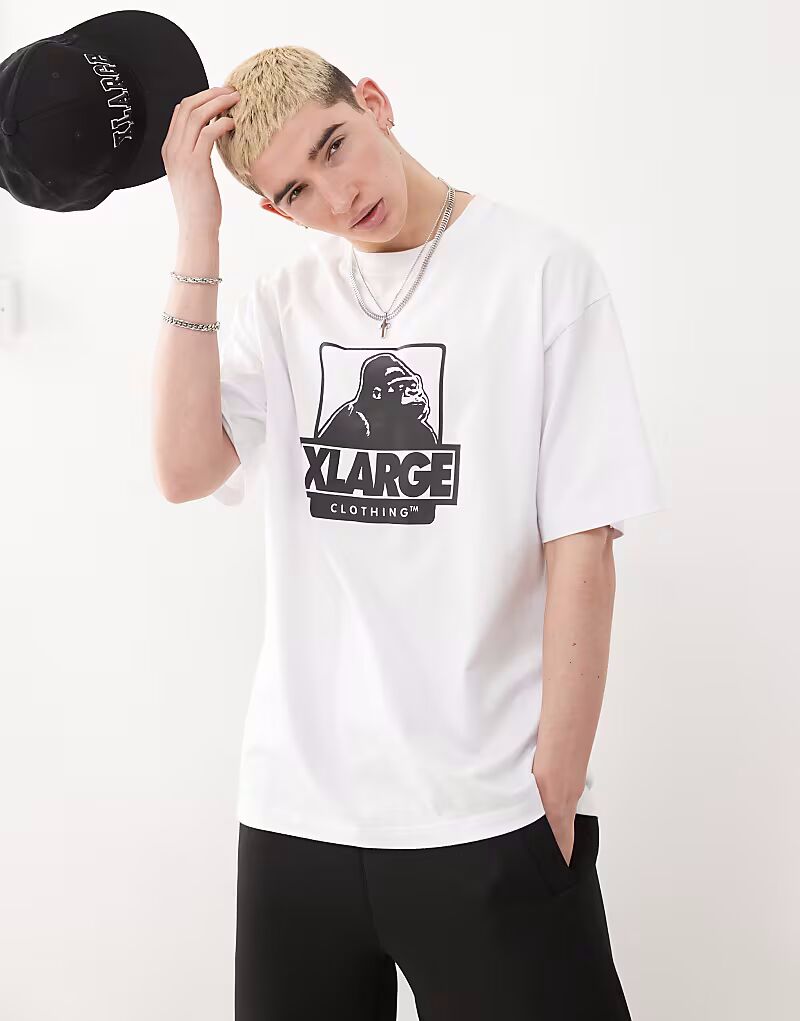

Футболка оверсайз XLARGE с логотипом OG белого цвета