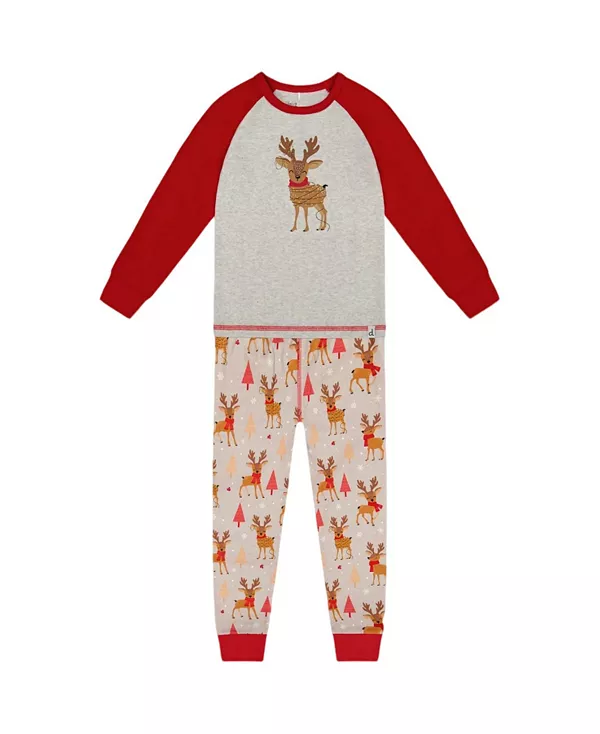 

Детский пижамный комплект из двух частей из органического хлопка - для малышей и детей постарше. Deux Par Deux, бежевый