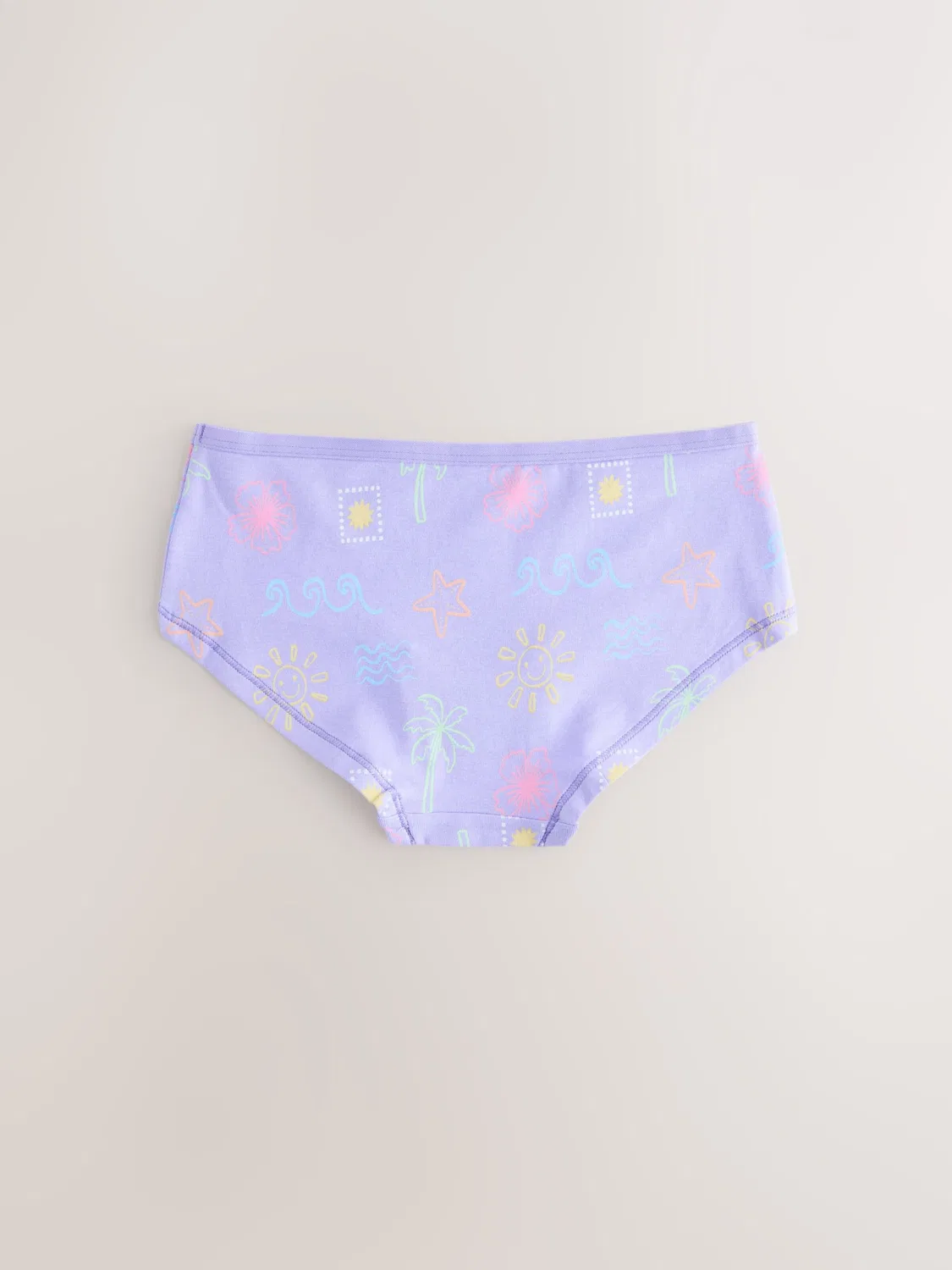 Трусы Next, Pastel Yellow/Lavender/Pastel Orange/Light Pink — фото 2