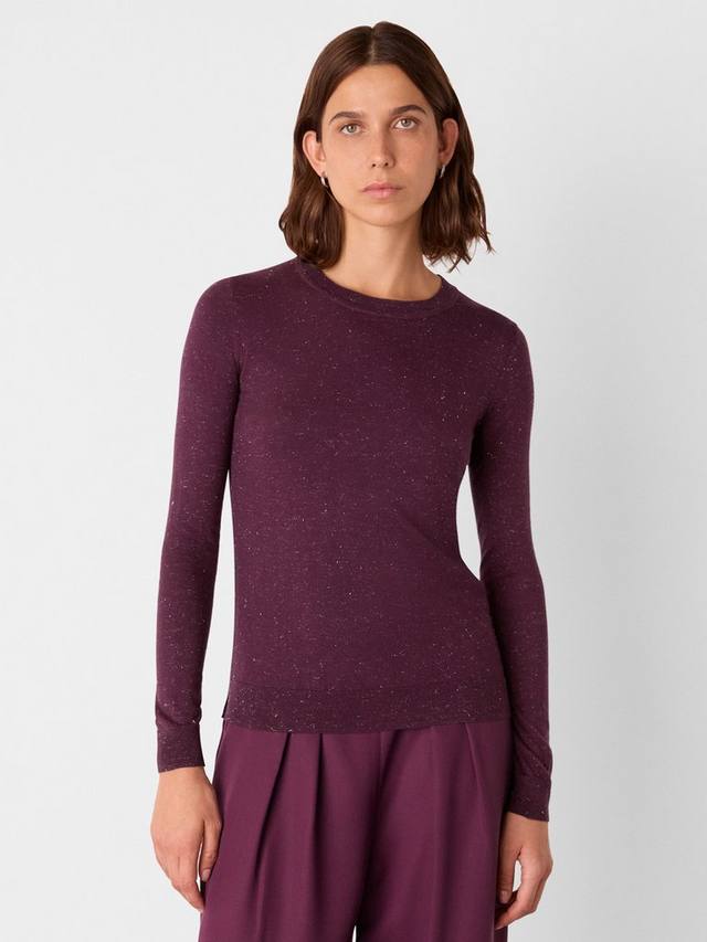 

Топ с длинными рукавами Annie Sparkle из вискозы LENZING ECOVERO Whistles, Burgundy