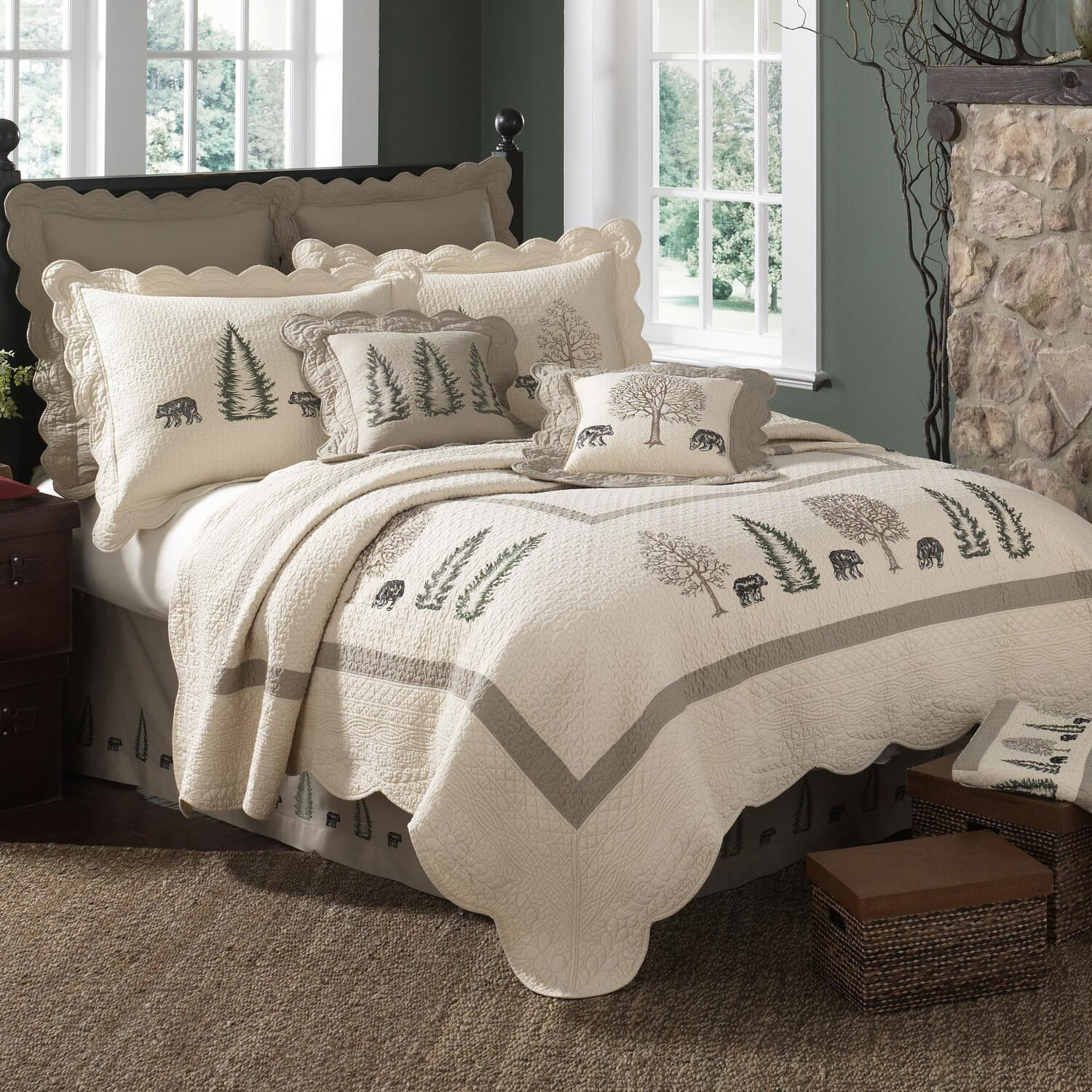 

Одеяло хлопковое Donna Sharp Bear Creek Queen Lodge