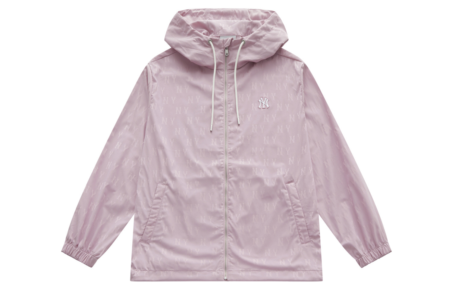 

MLB Куртка унисекс из коллекции MONOGRAM New York Yankees SS25 в сером меланже с розовым, Heather Gray Pink
