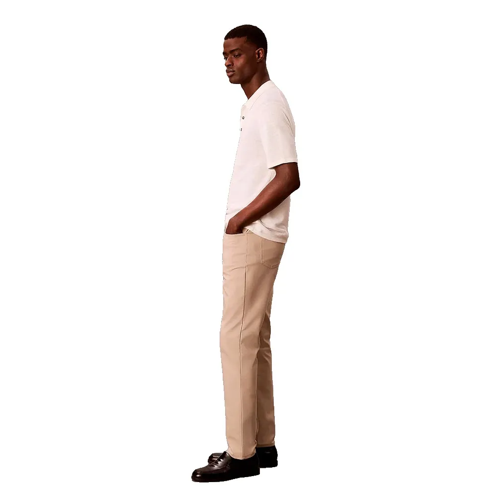 Брюки Calvin Klein 5Pkt Slim Stretch Fit, бежевый — фото 3
