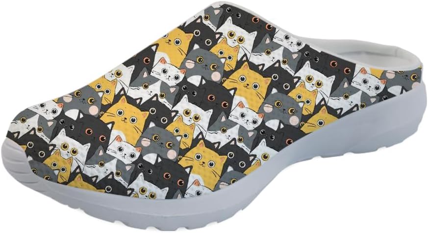 

Женские мюли Forchrinse South Indian Aztec с полоской, тапочки на плоской подошве с поддержкой свода стопы, для ходьбы, садовые сабо, легкие, мультиколор