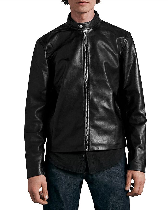

Кожаная куртка-гонщик rag &bone ICONS Archive Cafe rag & bone, черный