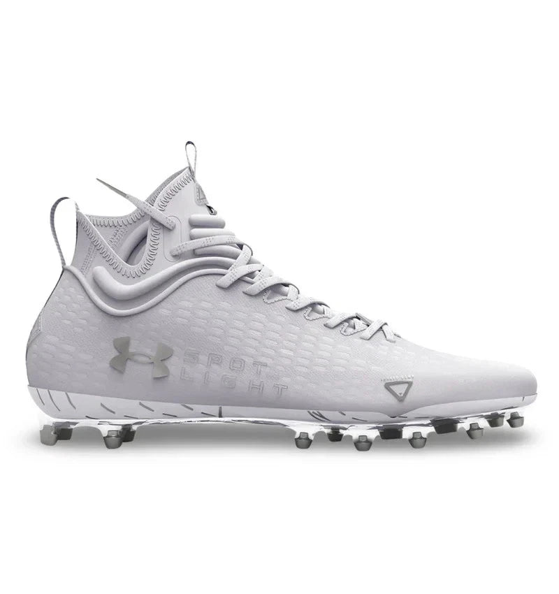 Футбольные бутсы Under Armour Spotlight Lux MC 20 3025082-100, мужские, белые, GBNC1567, белый — фото 2