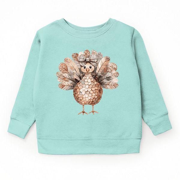 

Свитшот с принтом Sparkle Turkey The Juniper Shop, Seafoam