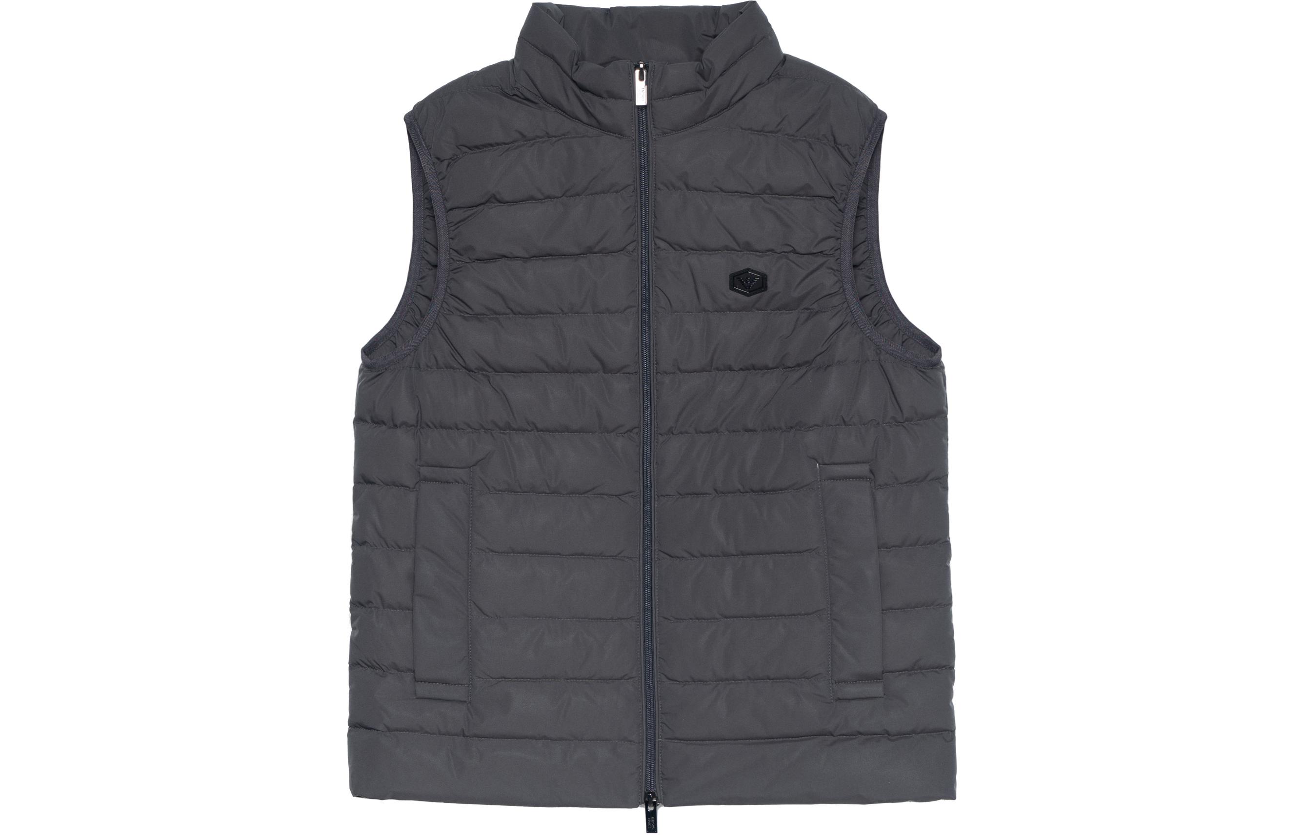 EMPORIO ARMANI Серая мужская жилетка, Iron Gray — фото 3