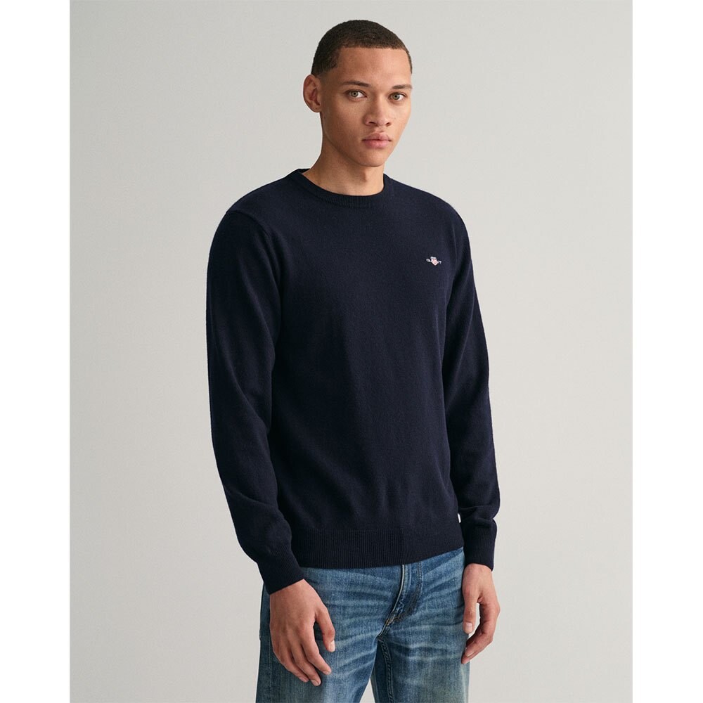 

Свитер Gant Superfine Lambswool Crew Neck, синий