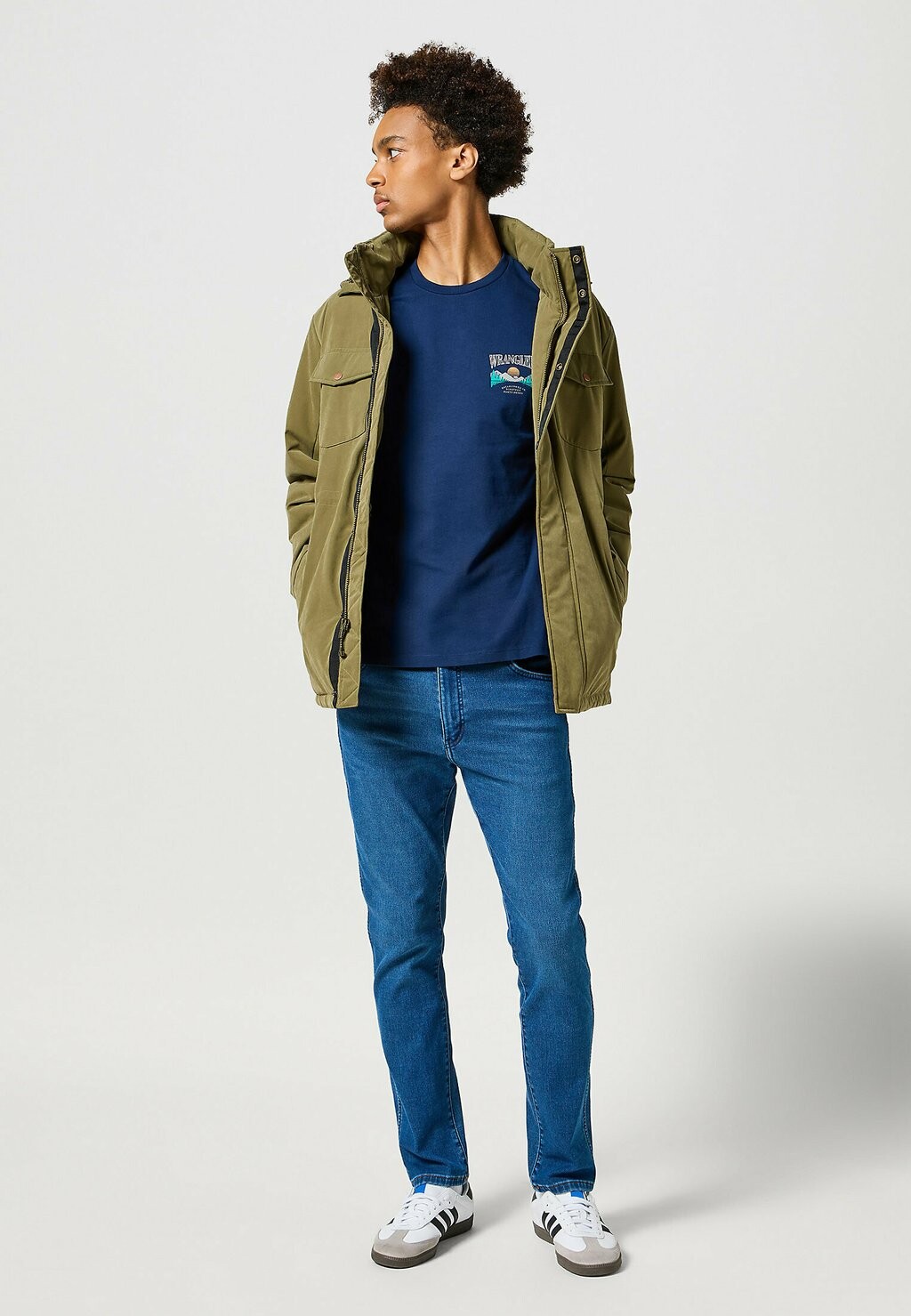 

Футболка с принтом GRAPHIC TEE Wrangler, синий