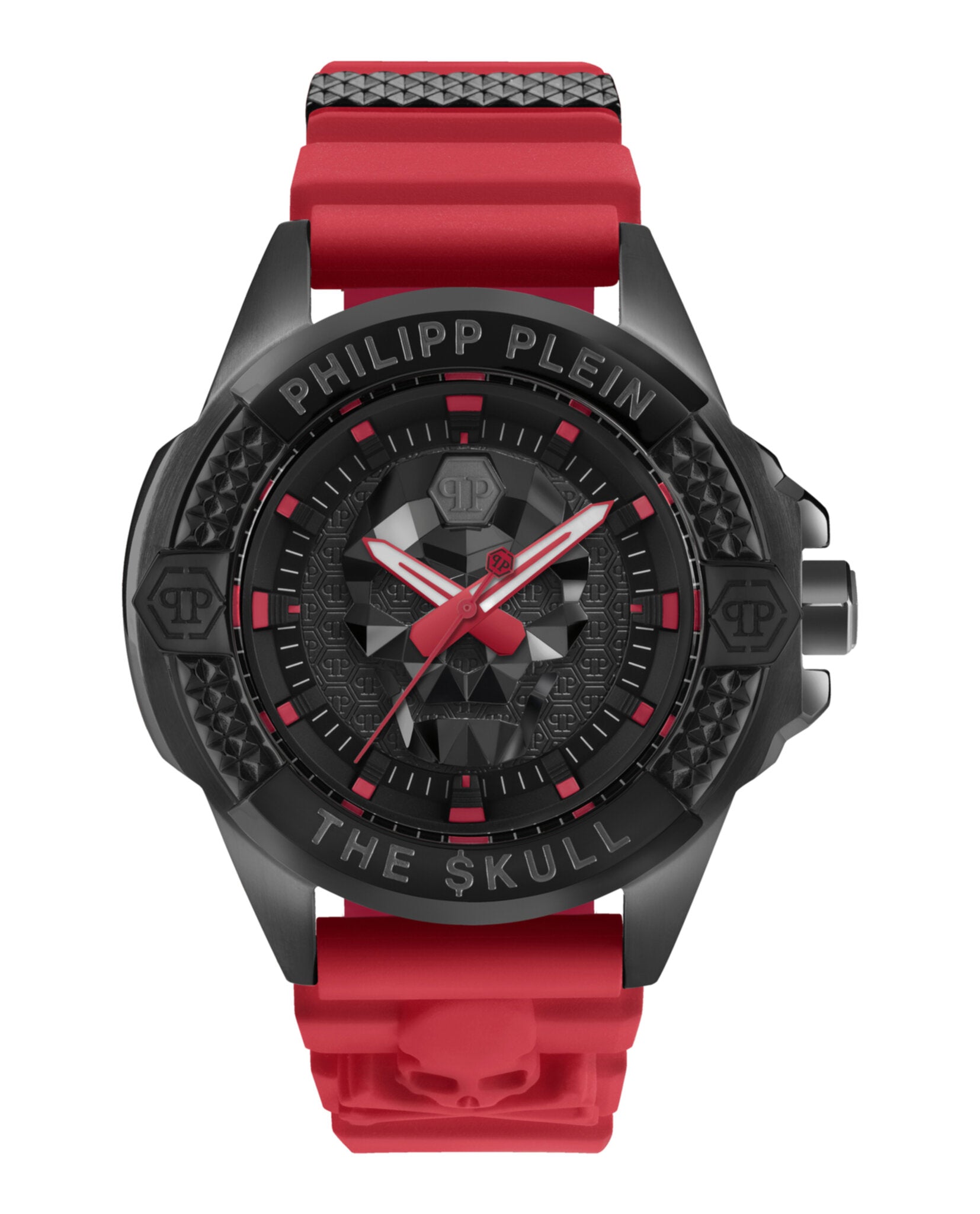 

Силиконовые часы $kull PHILIPP PLEIN, красный/черный/черный