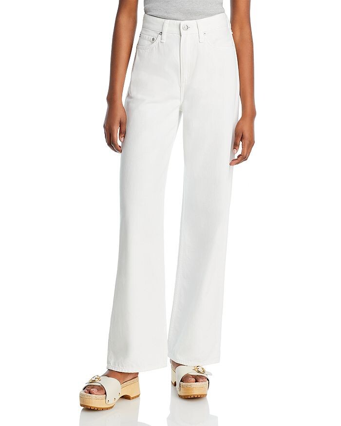 

Легкие джинсы Logan с высокой посадкой rag &bone в цвете Optic White rag & bone, белый