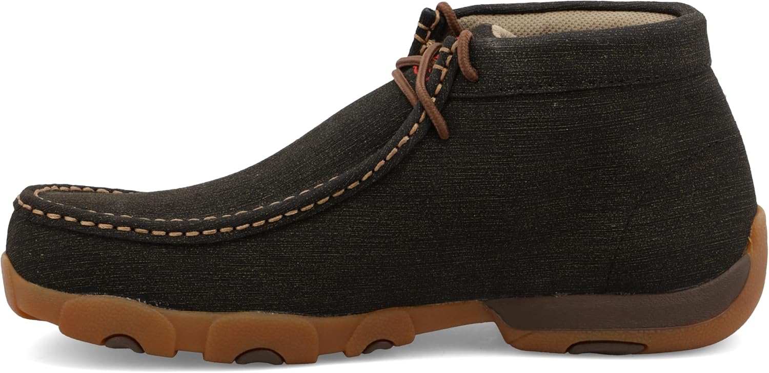 Ботинки Twisted X для мужчин Work Steel Toe Chukka Driving Moc, Charcoal — фото 2