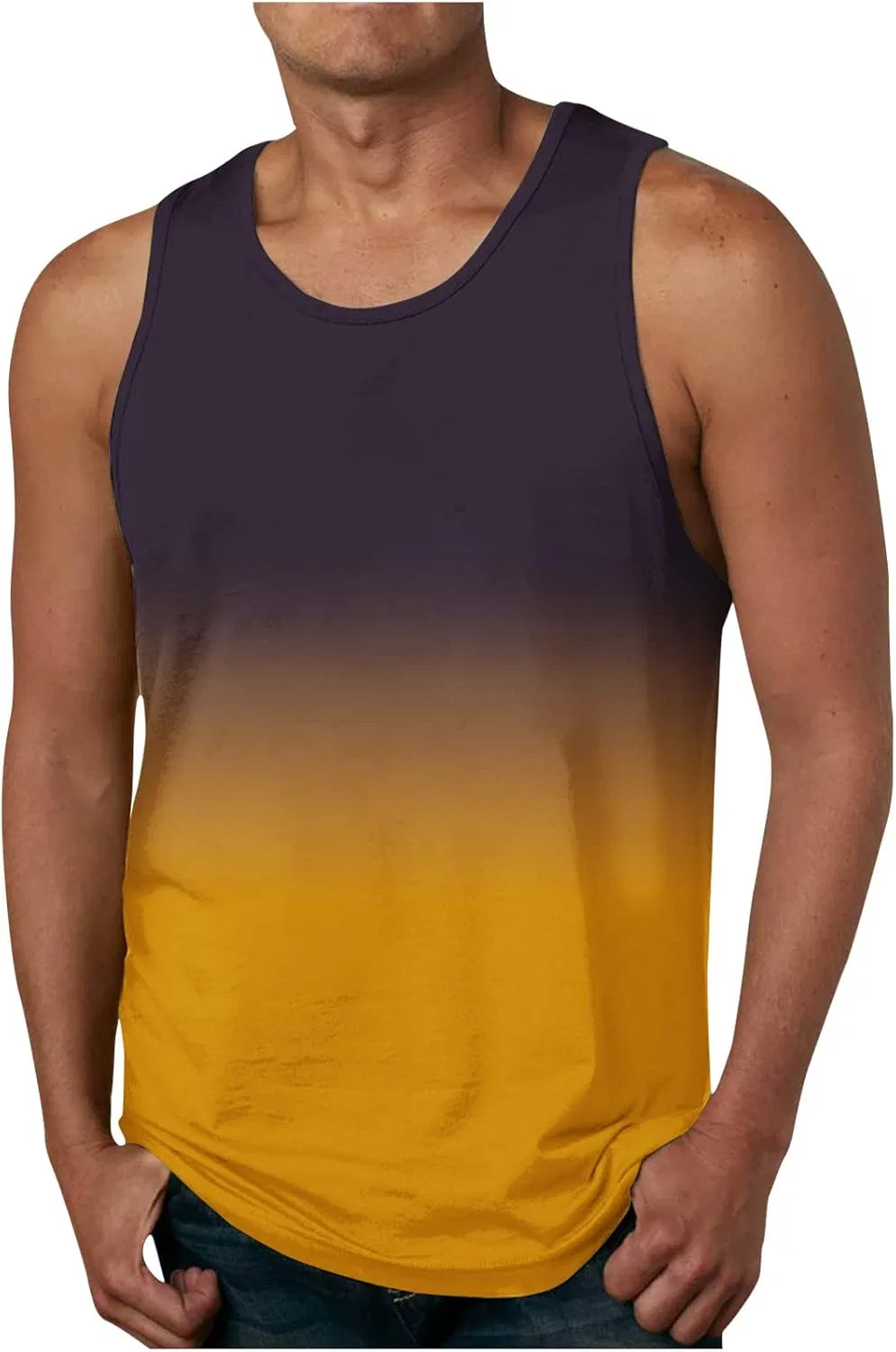 Мужская майка Oversized для тренировок, Generic, A02_yellow