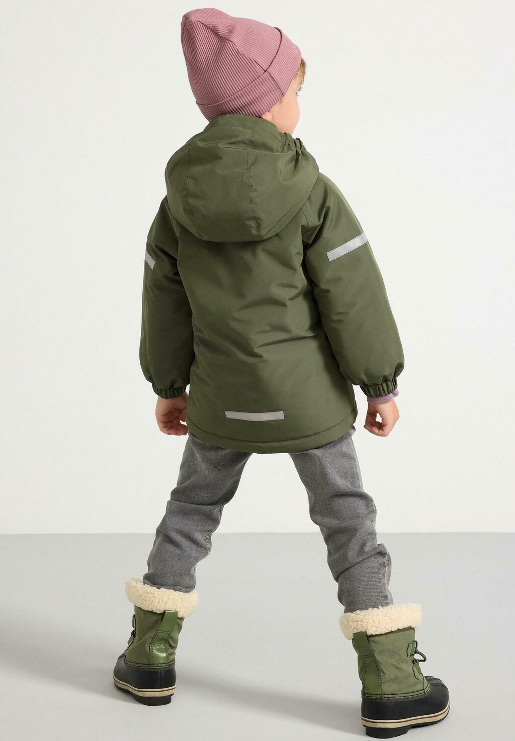 

Зимняя куртка PADDED Lindex, темно-зеленый