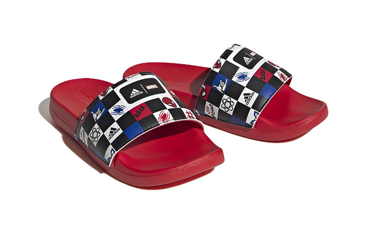 Детские шлепанцы серии Disney X Adilette PS красные Adidas — фото 3