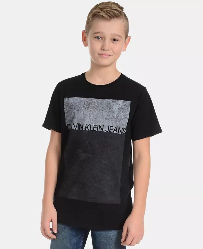 

Хлопковая футболка с графическим принтом Big Boys Calvin Klein