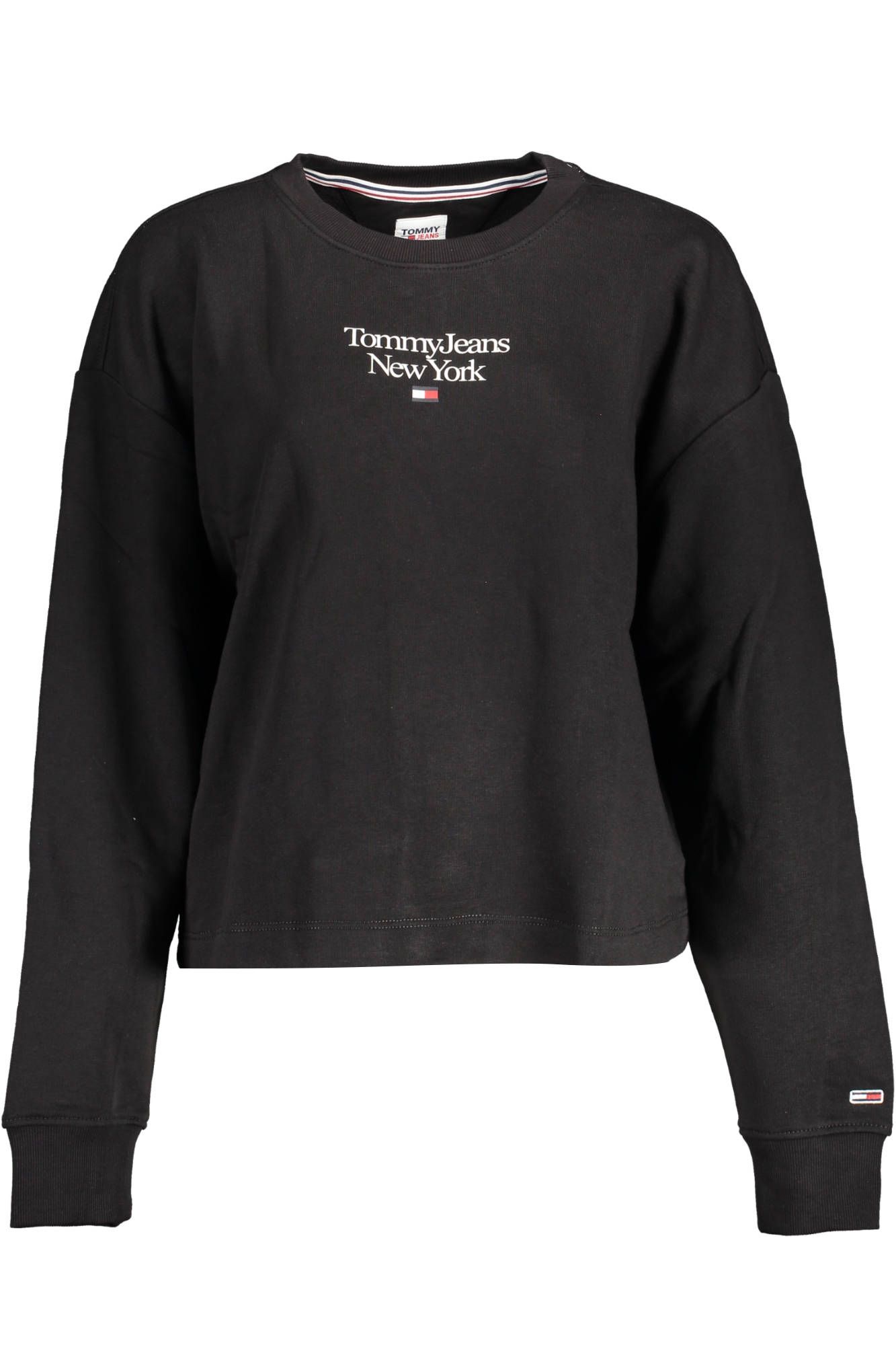 

Черный хлопковый женский свитер Tommy Hilfiger