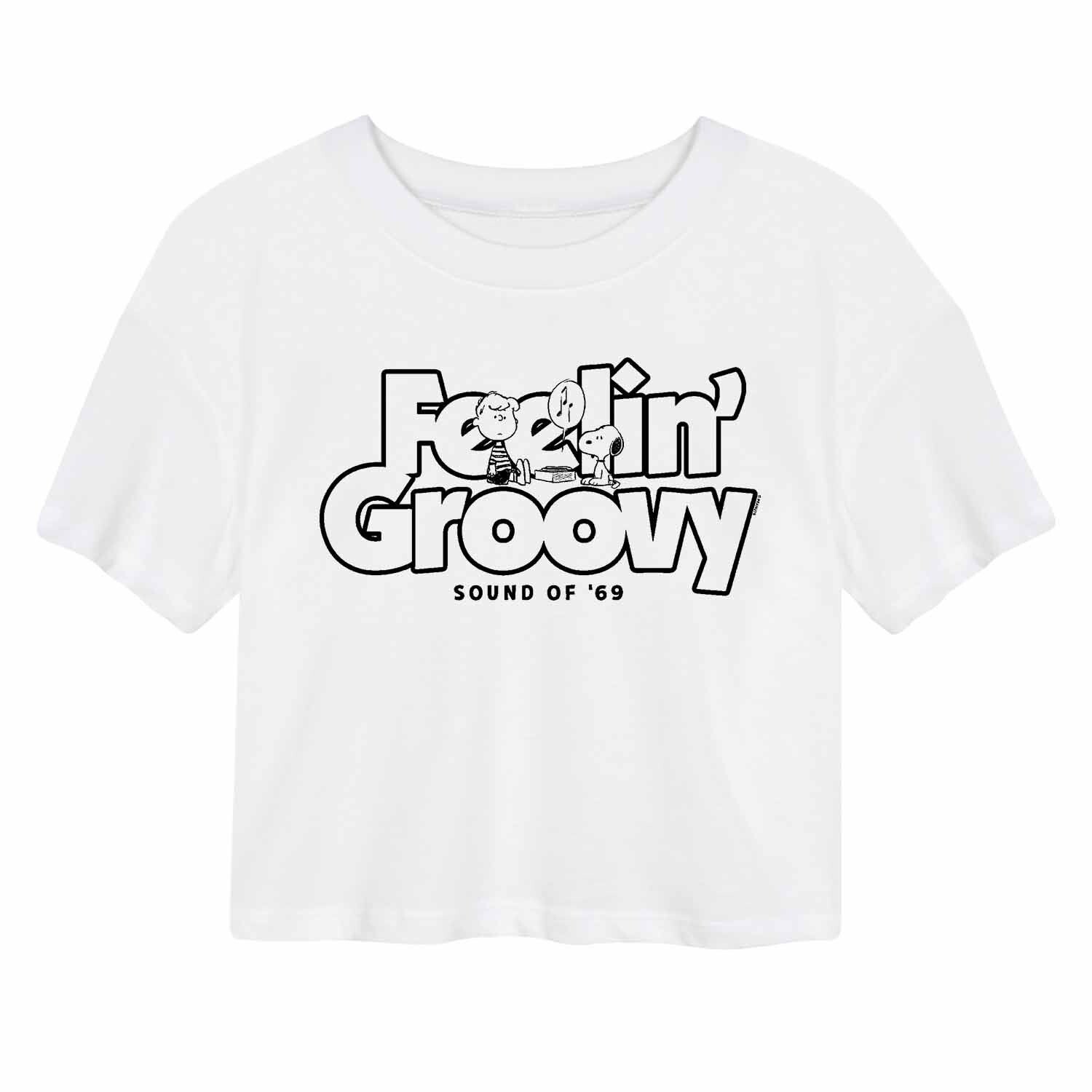 

Укороченная футболка Juniors' Peanuts "Feelin' Groovy" Licensed Character