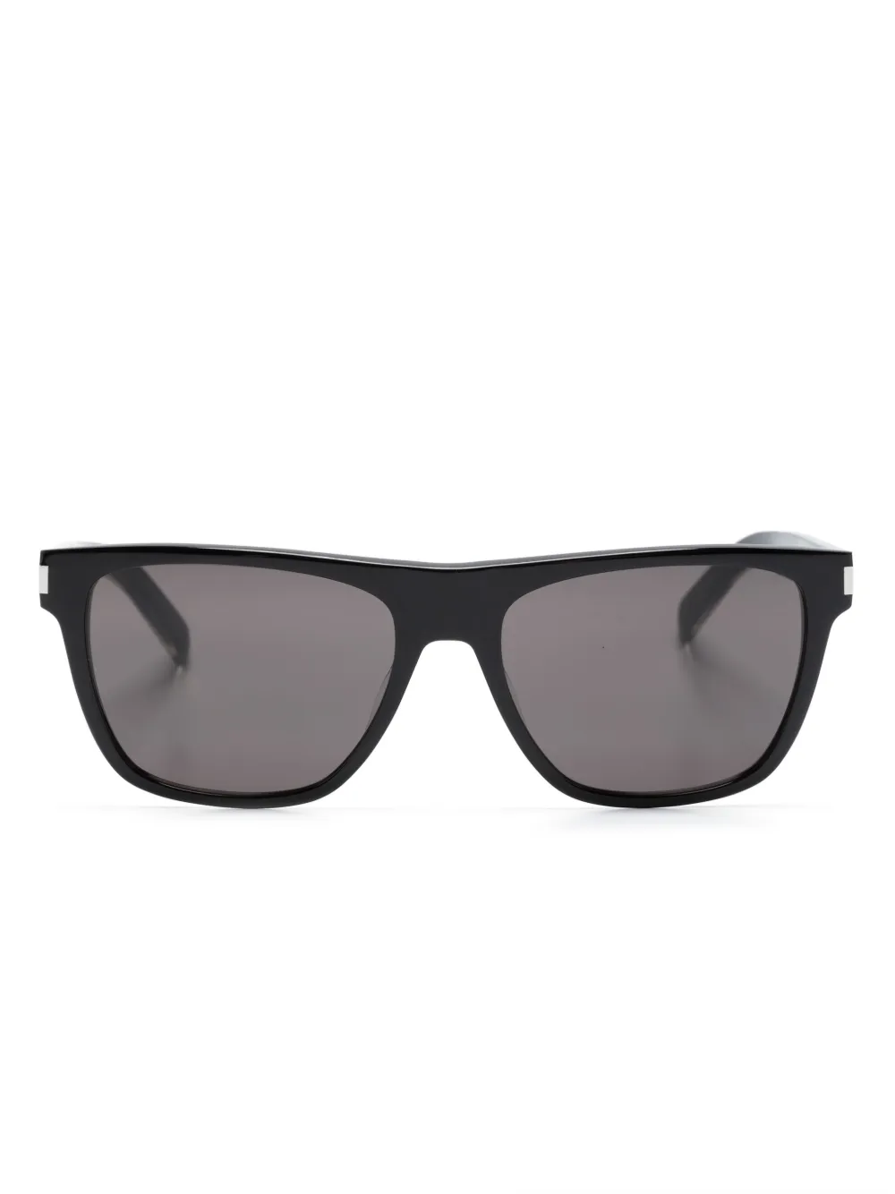 

Солнцезащитные очки в квадратной оправе с логотипом Saint Laurent Eyewear, черный