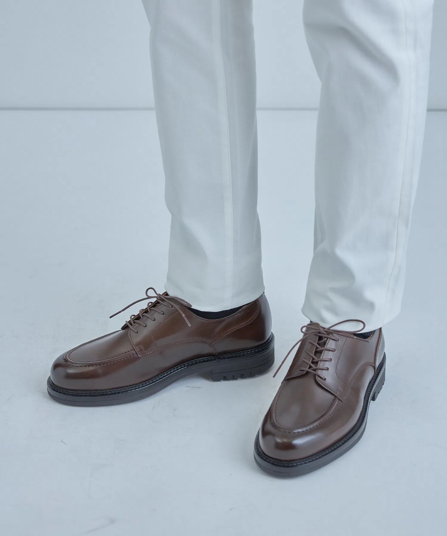Мужские кожаные туфли MEN'S BIGI U-tip — фото 2