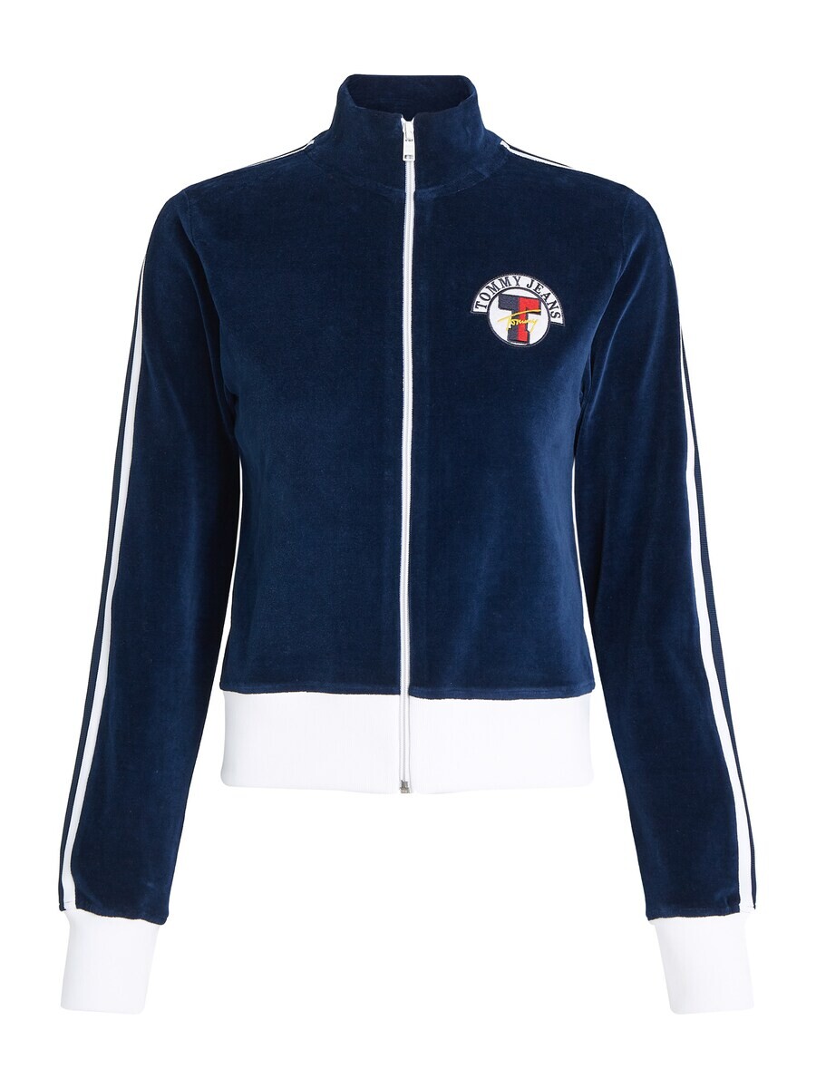 

Толстовка с капюшоном на молнии Tommy Jeans Zip-Up Hoodie, темно-синий