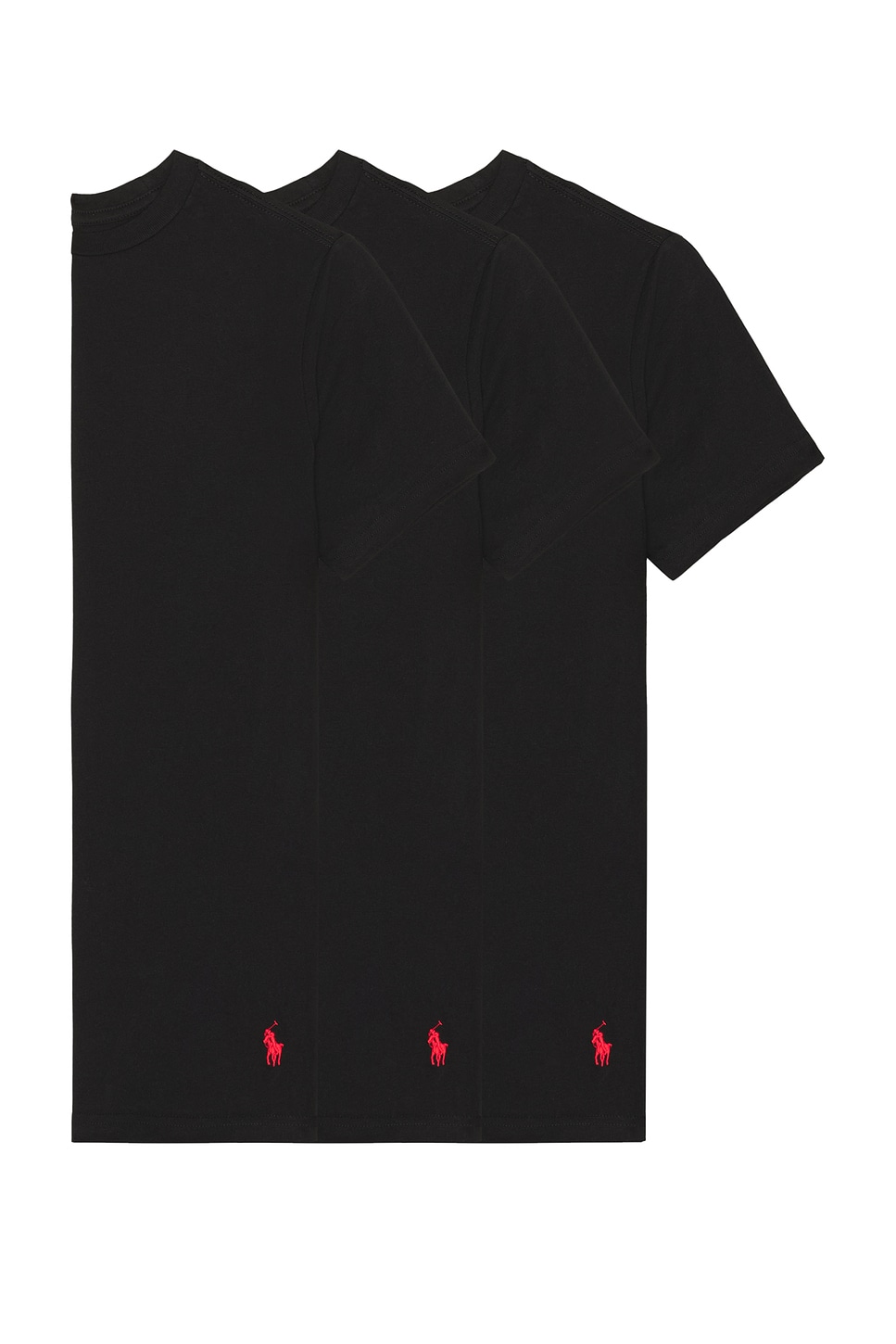 

Облегающая хлопковая майка 3 шт Polo Ralph Lauren, Polo Black & RL2000 Red PP