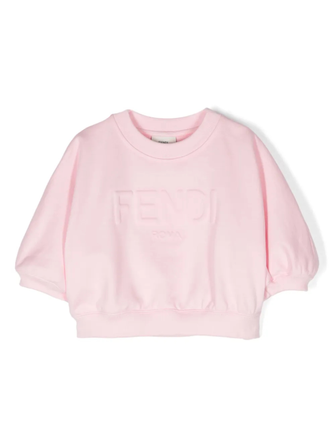 

Толстовка с тисненым логотипом Fendi Kids, розовый