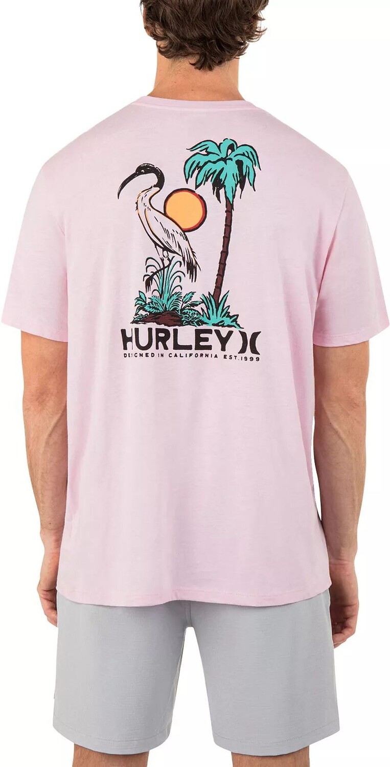 

Мужская повседневная футболка с короткими рукавами Hurley Stork Palms