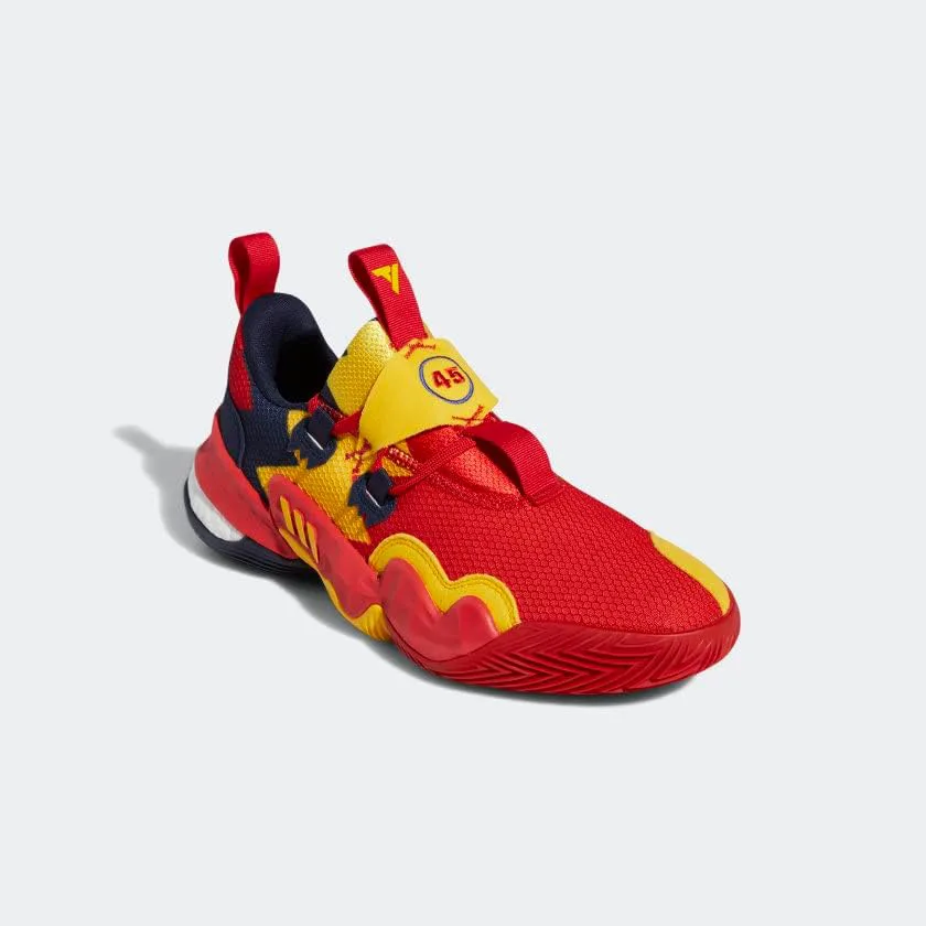 Мужские кроссовки Adidas Harden Vol 6, красный/золотой/синий — фото 3