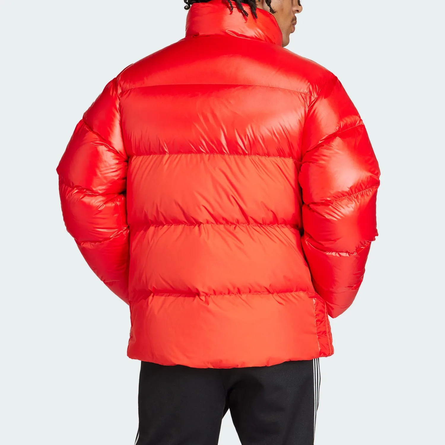 Куртка с логотипом Trefoil на подкладке Adidas Originals, ярко-красный — фото 4