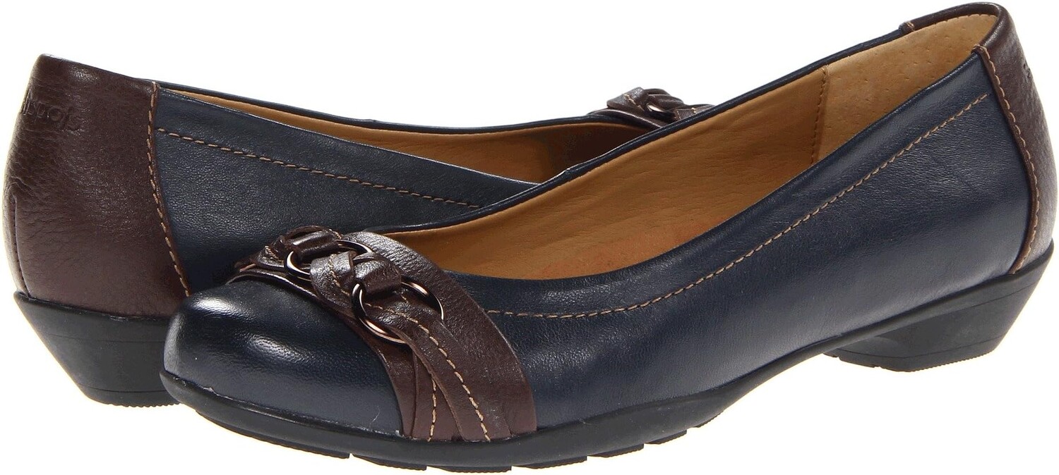 Балетки Posie - Soft Spots Comfortiva, цвет Navy/Chocolate Velvet Sheep Nappa