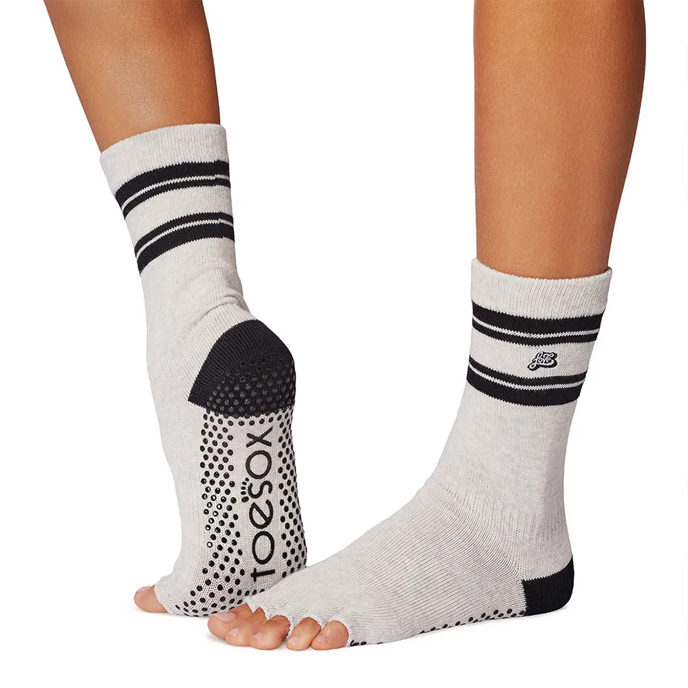 

Носки Toesox Grip Heel&Toe Crew short, белый