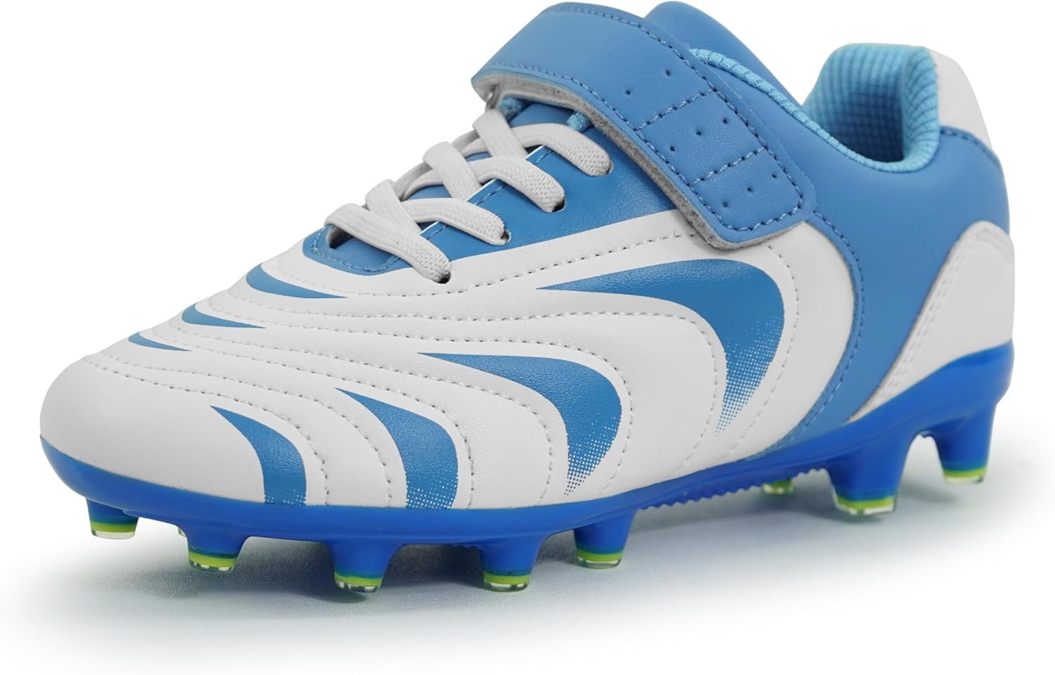 

Футбольные бутсы для детей и подростков BomKinta - детская футбольная обувь - FG для улицы для мальчиков и девочек, синий