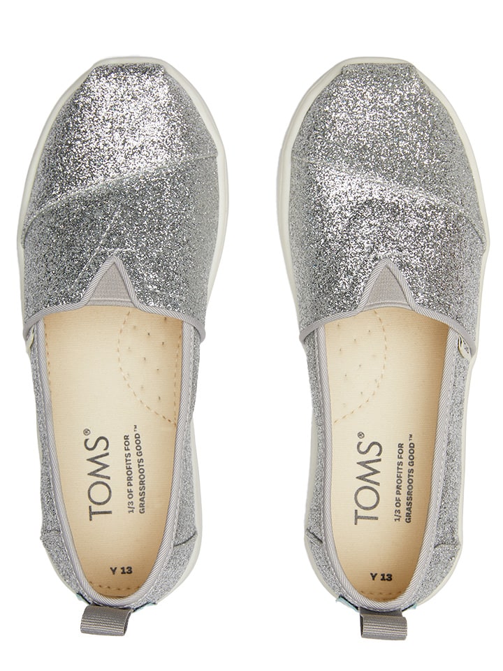 

Тапочки TOMS, серебряный