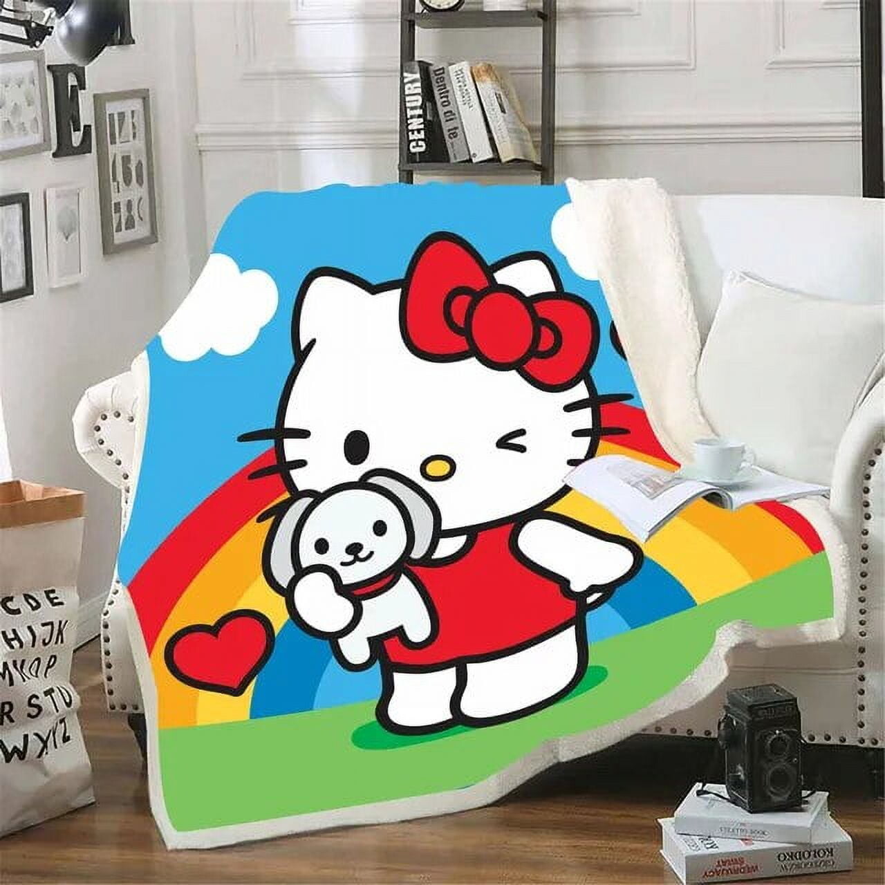 

Одеяло Hello Kitty Kawaii, синий