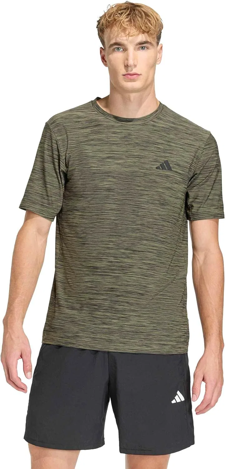 Футболка тренировочная adidas Climacool, цвет Olive Strata Melange