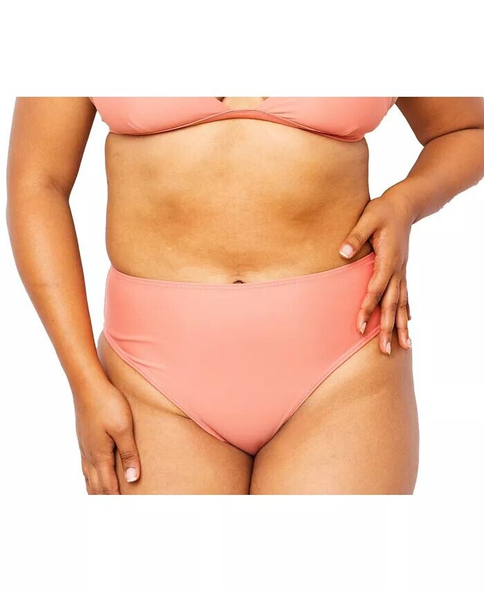 

Женские плавки бикини с высокой талией Colette MIGA Swimwear, розовый