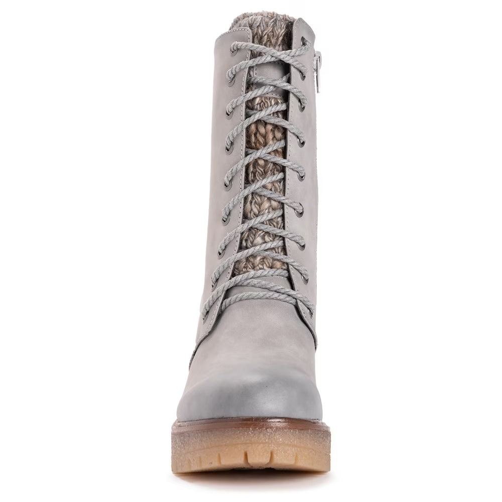 Ботильоны на толстом каблуке с утолщением Muk Luks, grey — фото 3