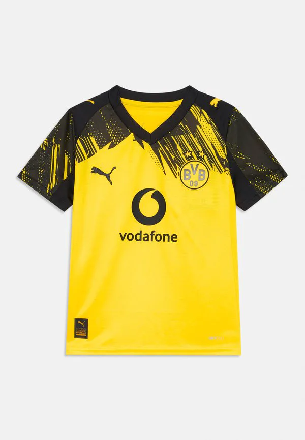 Домашняя футбольная футболка-реплика унисекс Puma, Faster Yellow/Black