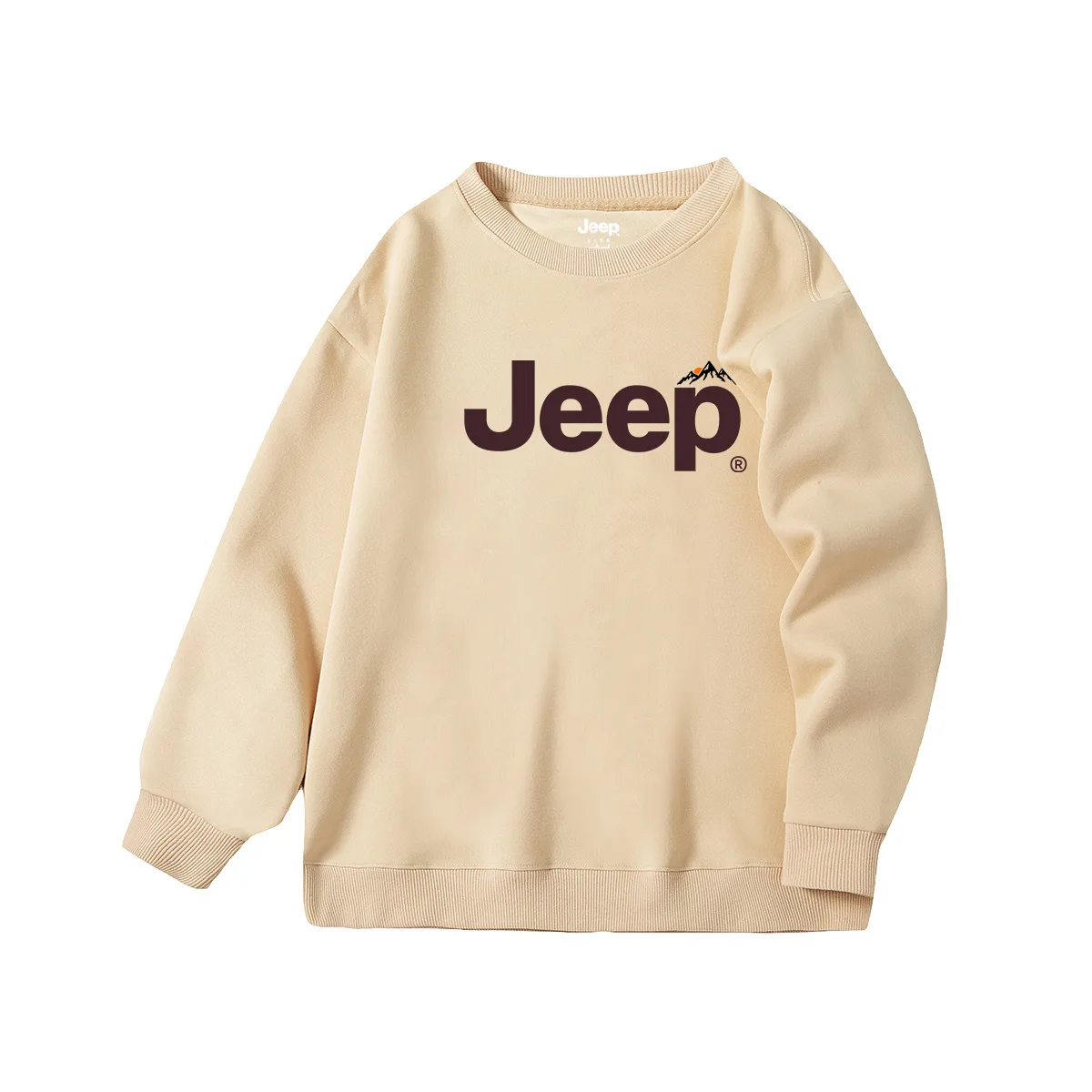 Детский свитшот с круглым вырезом Jeep, хаки