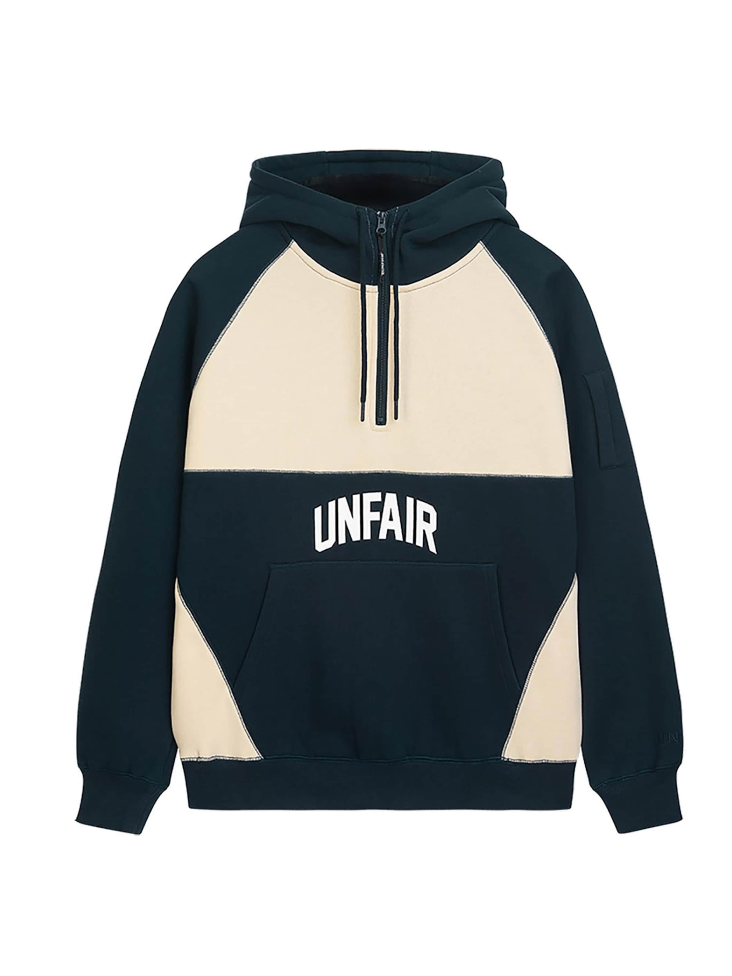 

Unfair Athletics Толстовка 'Zipper Ninja' в цвете Cream, Black, Черный, Unfair Athletics Толстовка 'Zipper Ninja' в цвете Cream, Black