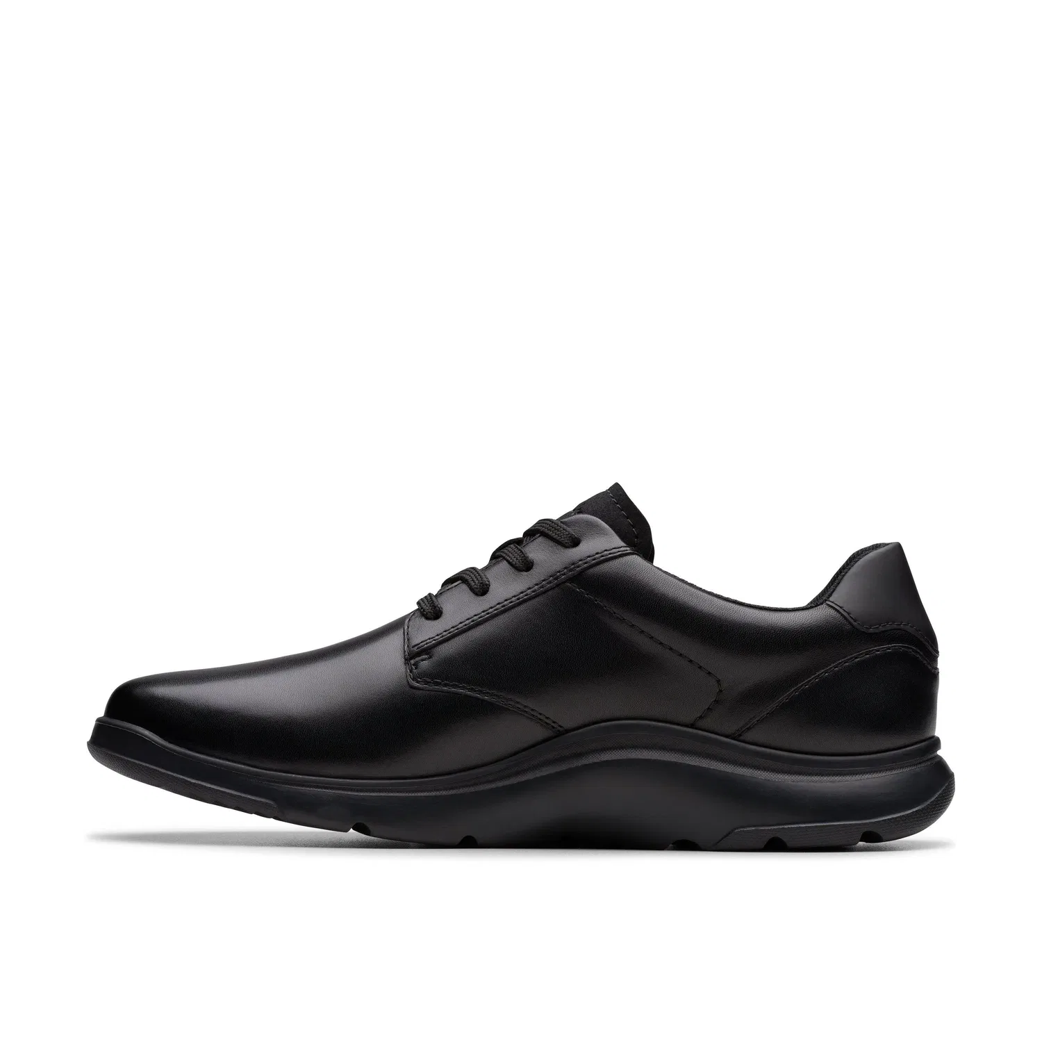 Туфли кожаные шнурованные Clarks, черный — фото 2