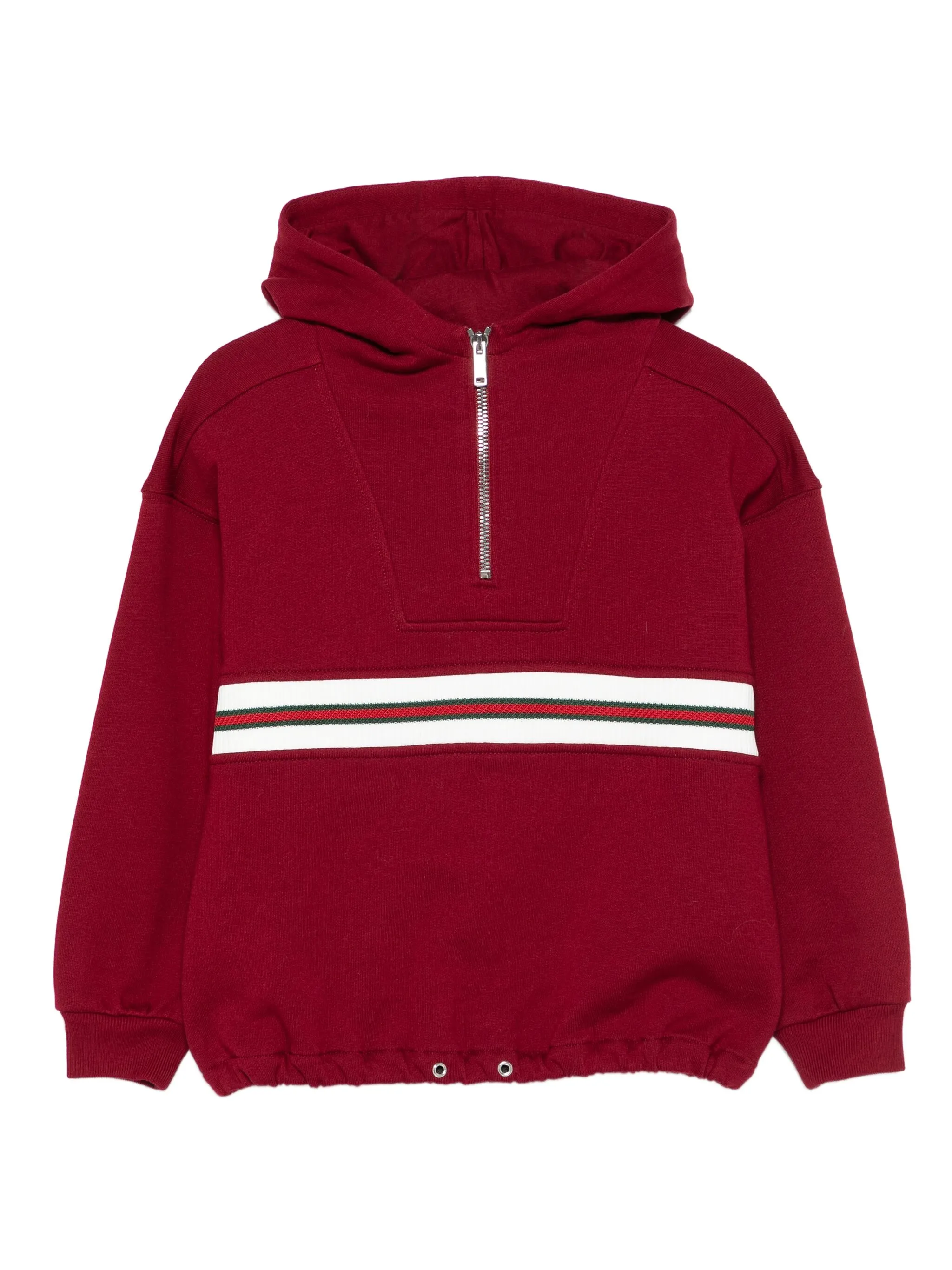 

Худи с отделкой Web Gucci Kids, красный