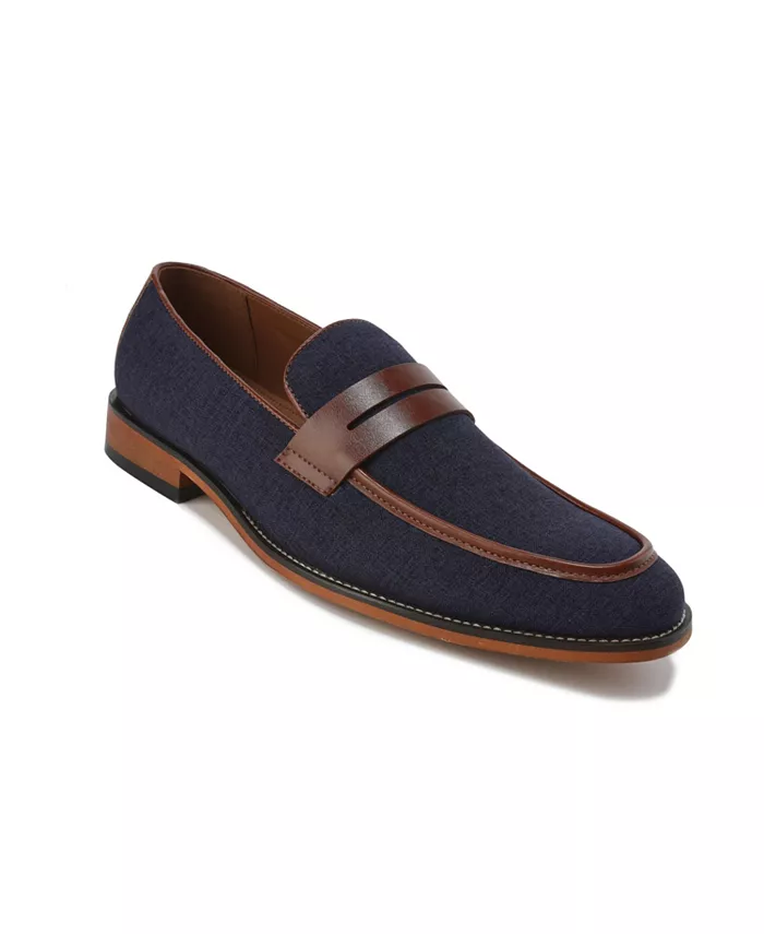 

Мужские мокасины Penny Slip On с круглым мыском Gino Vitale, синий