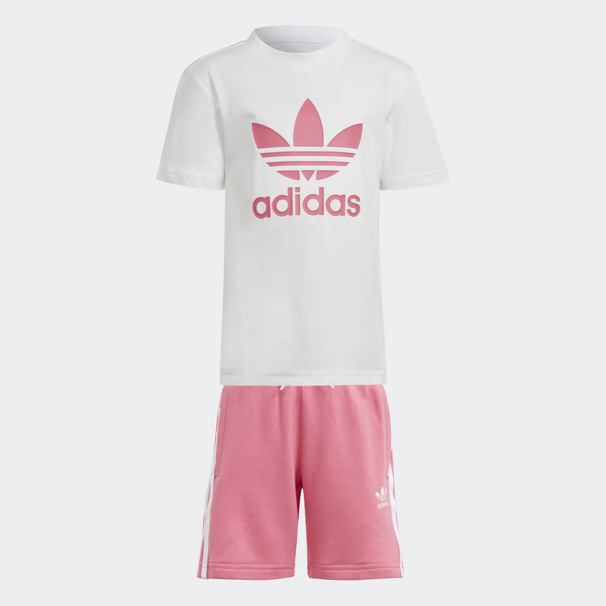 

Футболка и шорты Adidas Originals "ШОРТЫ И КОМПЛЕКТ ADICOLOR", розовый