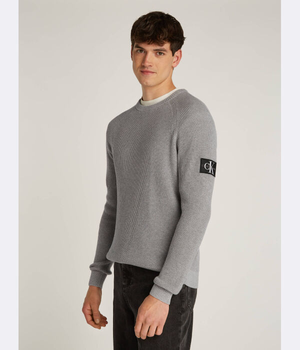

Свитер Regular Fit Calvin Klein Jeans, серый