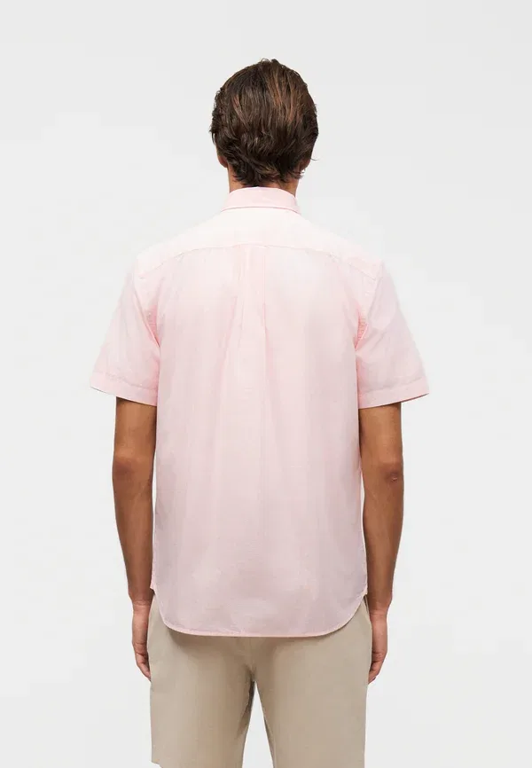 Рубашка Tommy Hilfiger garment dyed shirt, розовая — фото 3
