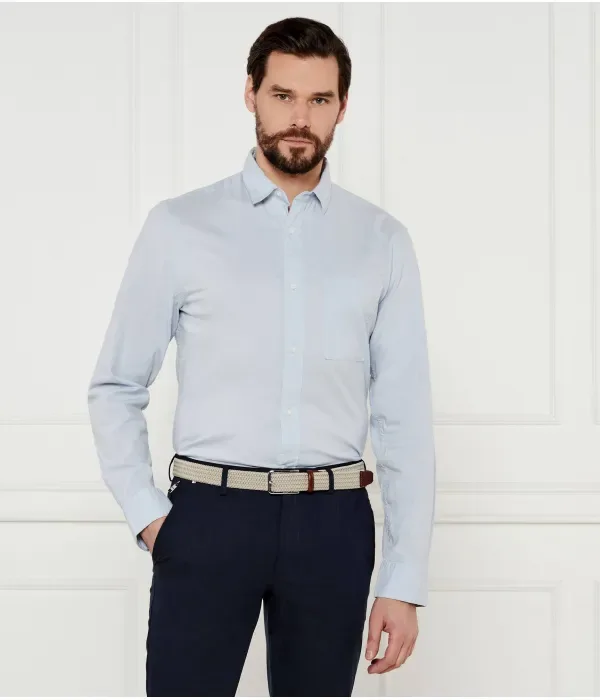 Рубашка Шамбре regular fit Calvin Klein, небесно-голубой